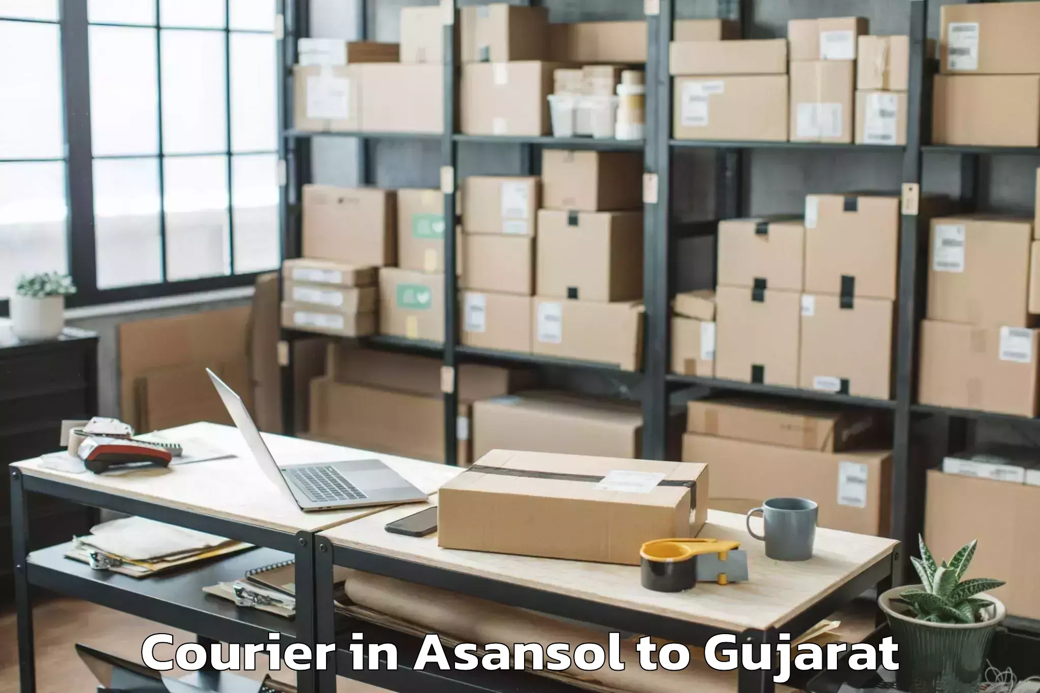 Asansol to Dasada Courier Booking